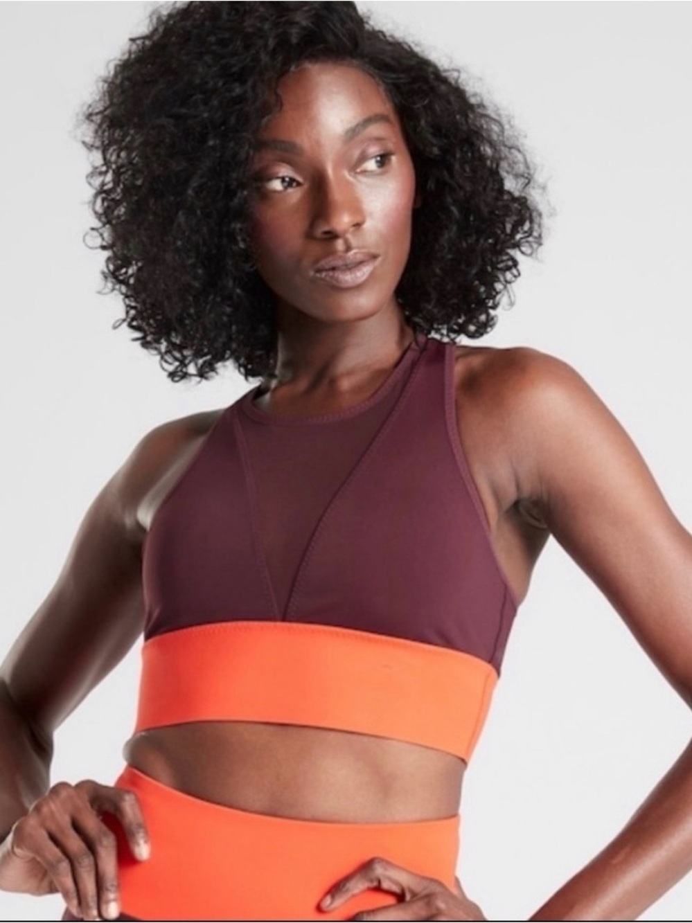 Athleta Tenacity Mesh Plunge Bra